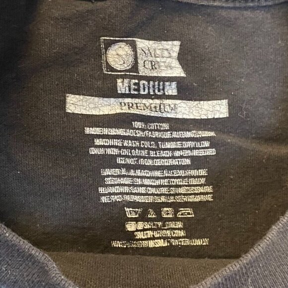 Salty Crew Mens Black Graphic Tee Shirt Medium Cotton Sink Or Swim Shirt - Picture 3 of 8